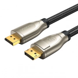 Кабель цифровой видео uGreen DP112 2м 1.4 DP M/M Round Cable Zinc Alloy Shell