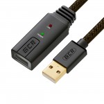 Кабель для компьютера GCR GCR-UECa1 USB2.0 мама/папа 3м активное усиление