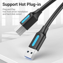 Кабель для компьютера Vention USB 3.0 AM/BM 3м (COOBI)