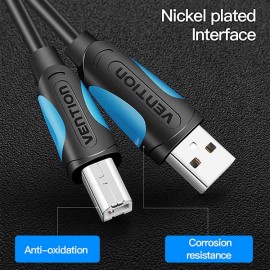 Кабель для компьютера Vention USB 2.0 AM/BM 8м черный (VAS-A16-B800)