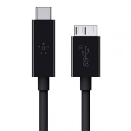 Кабель для компьютера Belkin 3.1 USB-С to microUSB-B (F2CU031bt1M-BLK)