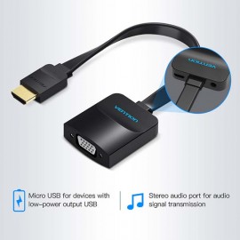 Кабель для компьютера Vention HDMI/VGA + аудио (ACKBB)