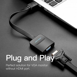 Кабель для компьютера Vention HDMI/VGA + аудио (ACKBB)