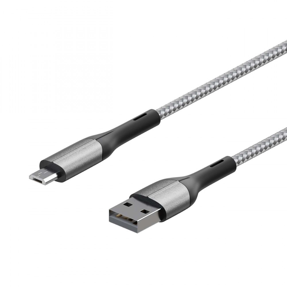 Кабель для сотового телефона InterStep MicroUSB/USB2.0 0,6м, Silver