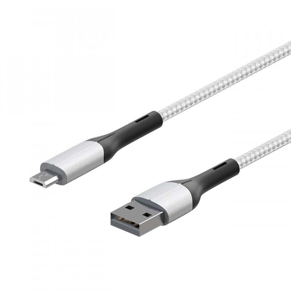 Кабель для сотового телефона InterStep MicroUSB/USB2.0 1,2м, White