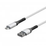 Кабель для сотового телефона InterStep MicroUSB/USB2.0 1,2м, White