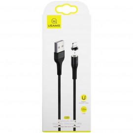 Кабель для смартфона Usams SJ333 USB-A/Lightning, Magn., Black (УТ000020305)