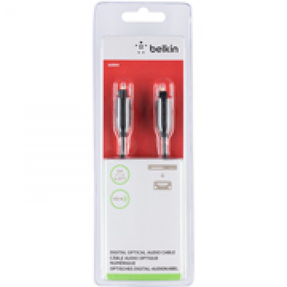 Кабель оптический (Hi-Fi) Belkin Toslink/Toslink 1м (F3Y093BT1M)