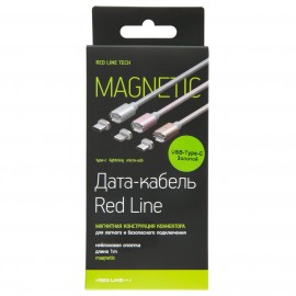 Кабель USB Type-C Red Line нейлон золотой 