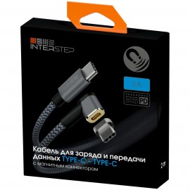 Кабель USB Type-C InterStep Nylon 2m Space Gray