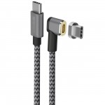 Кабель USB Type-C InterStep Nylon 2m Space Gray