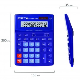 Калькулятор Staff STF-888-12-BU (250455)