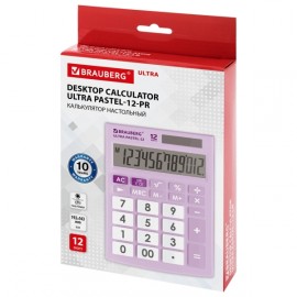 Калькулятор Brauberg ULTRA PASTEL-12-PR (250505)