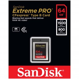 Карта памяти CompactFlash SanDisk 64GB Extreme PRO CFexpress B (SDCFE-064G-GN4NN)