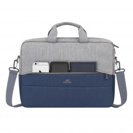 Кейс для ноутбука до 15" RIVACASE 7532 grey/dark blue