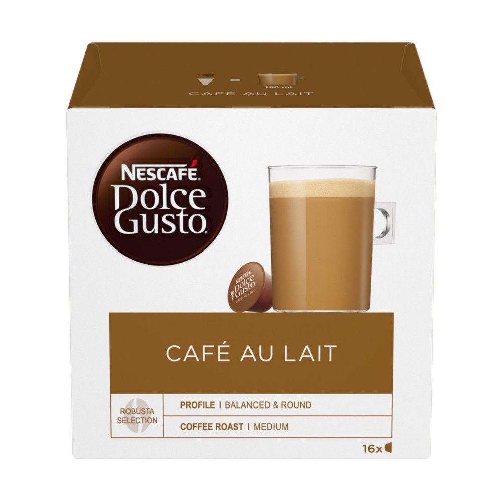 Кофе в капсулах Nescafe Dolce Gusto Cafe Au Lait 16 порций