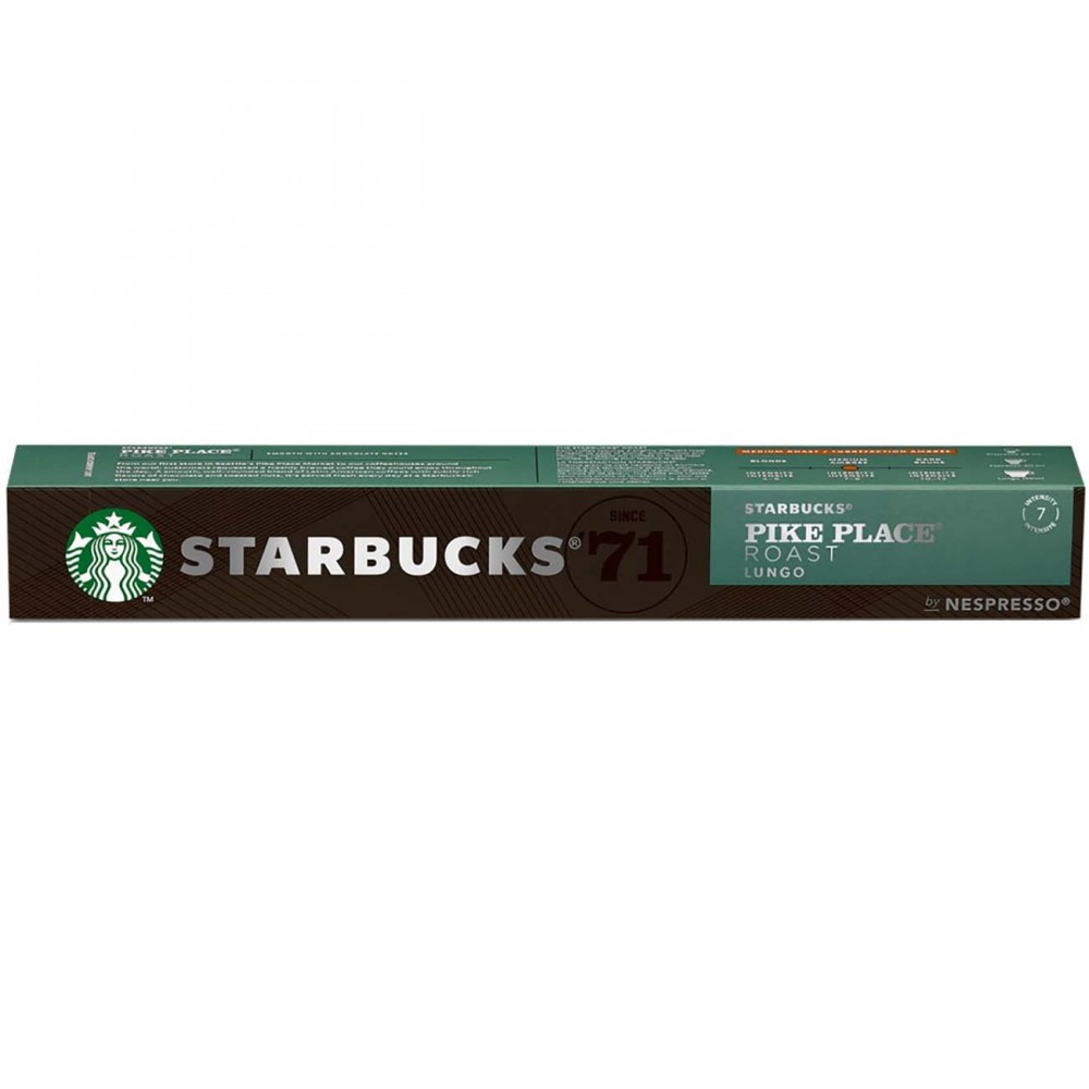 Кофе в капсулах Starbucks Pike Place Roast Lungo для системы Nespresso 10шт