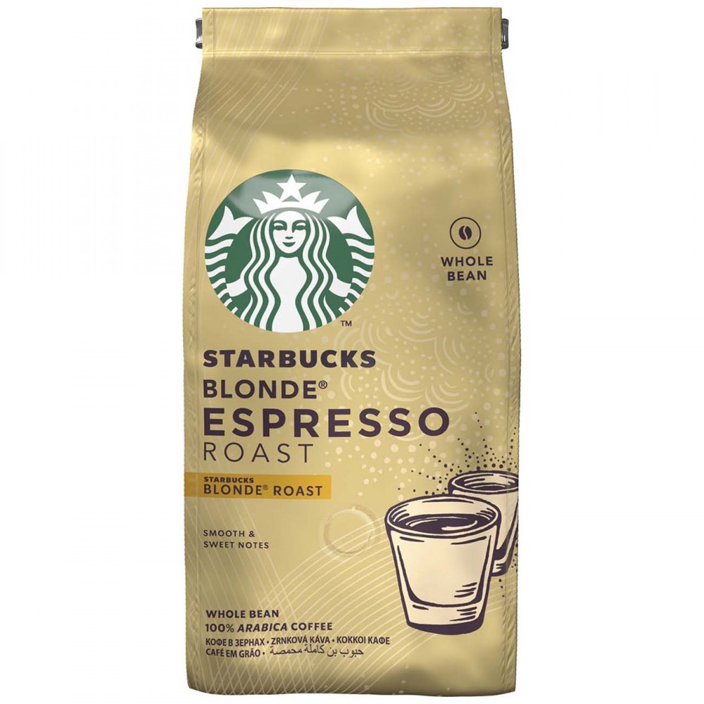 Кофе в зернах Starbucks Blonde Espresso Roast светлая обжарка, 200 г