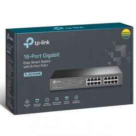 Коммутатор TP-Link TL-SG1016PE 16G 8PoE+ 110W управляемый