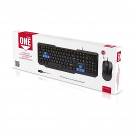 Комплект клавиатура+мышь Smartbuy ONE Black/Blue (SBC-230346-KB)