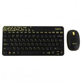 Комплект клавиатура+мышь Logitech MK240 Nano Black