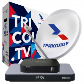 Комплект спутникового ТВ Триколор Ultra HD 2ТВ GS B528+С592 Центр