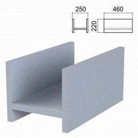 Подставка Программа техно 641602 Арго серый, под сист.блок (25*46*22см) 