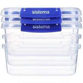 Контейнер для продуктов Sistema 881613 набор (3шт) 1л синий