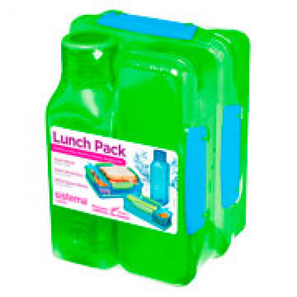 Контейнер для продуктов Sistema Lunch 3 Pack 475мл Green (1590)