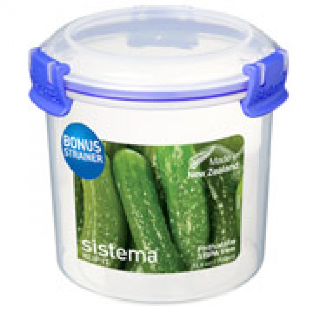 Контейнер для продуктов Sistema KLIP IT Round 700мл Blue (1370)