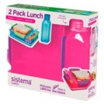 Контейнер для продуктов Sistema 2 Pack Lunch 475мл Red (1597)