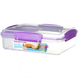 Контейнер для продуктов Sistema To-Go Snack Attack Duo 975мл Violet (21482) 