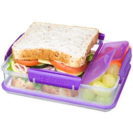 Контейнер для продуктов Sistema To-Go Snack Attack Duo 975мл Violet (21482)