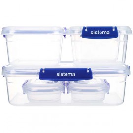 Контейнер для продуктов Sistema 881760 набор (6шт) синий