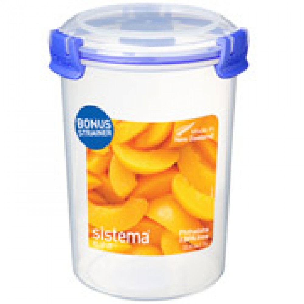 Контейнер для продуктов Sistema KLIP IT Round 1л Blue (1380)