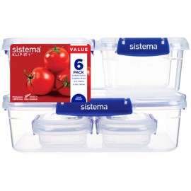Контейнер для продуктов Sistema 881760 набор (6шт) синий