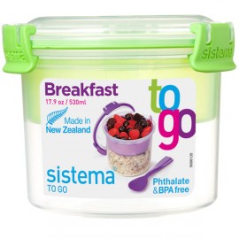 Контейнер для продуктов Sistema To-Go Breakfast 530мл Green (21355)