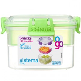 Контейнер для продуктов Sistema To-Go Snacks 400мл Green (21320)