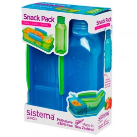 Контейнер для продуктов Sistema Lunch Snack Pack 475мл Blue (1596)