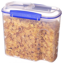 Контейнер для продуктов Sistema KLIP IT Cereal 2л Blue (1430)