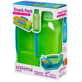 Контейнер для продуктов Sistema Lunch Snack Pack 475мл Green (1596)