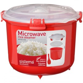 Контейнер для продуктов Sistema Microwave Rise Steamer 2.6л Red (1110)