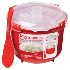 Контейнер для продуктов Sistema Microwave Rise Steamer 2.6л Red (1110)