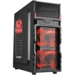 Корпус для компьютера Sharkoon VG5-W red led