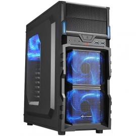 Корпус для компьютера Sharkoon VG5-W blue led