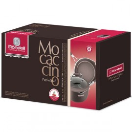 Ковш (антипригарное покрытие) Rondell Mocaccino Professional с крышкой 1,1л (RDA-928)