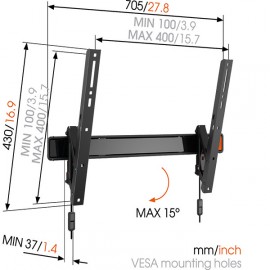 Кронштейн для ТВ наклонный Vogel's TILT W50810