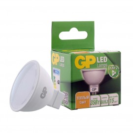 Лампа LED GP LEDMR16-5.5WGU5.3-27K-2CRB1