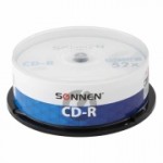 CD-R диск Sonnen 700Mb 52x Cake Box 25шт (513531)