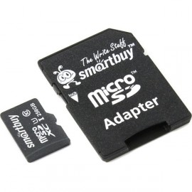 Карта памяти MicroSD Smartbuy 256GB Class 10 UHS-1 SD-адапт. (SB256GBSDCL10-01) 